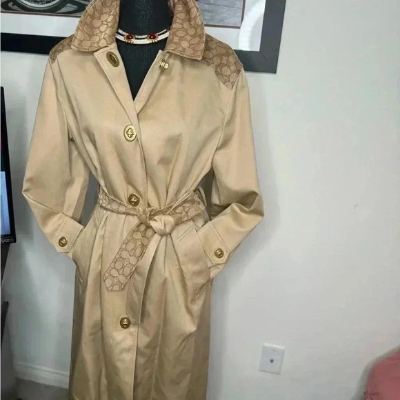 BNWT COACH Trench Coat Size XS - Picture 5 of 10